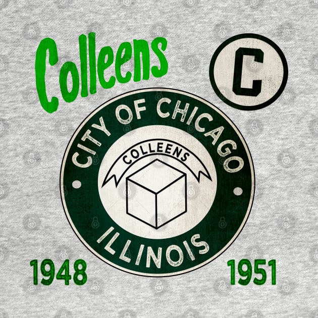 Chicago Colleens • AAGPBL Patch • Chicago, Illinois by The MKE Rhine Maiden